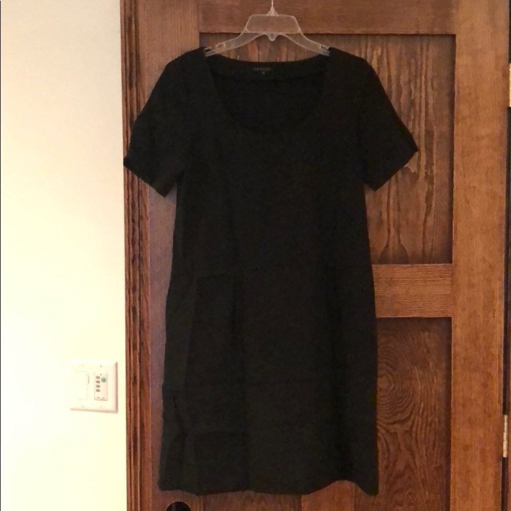 Theory black sheath dress
